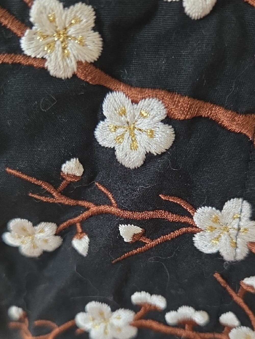 Byron Lars Beauty Mark Women's Black Floral Embroidered Button Front Shirt 4 - Picture 3 of 6
